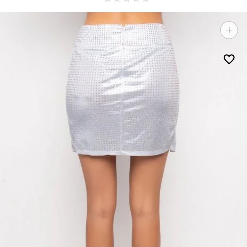 Get It Right Mini Rhinestone Skirt - Picture 3 of 15